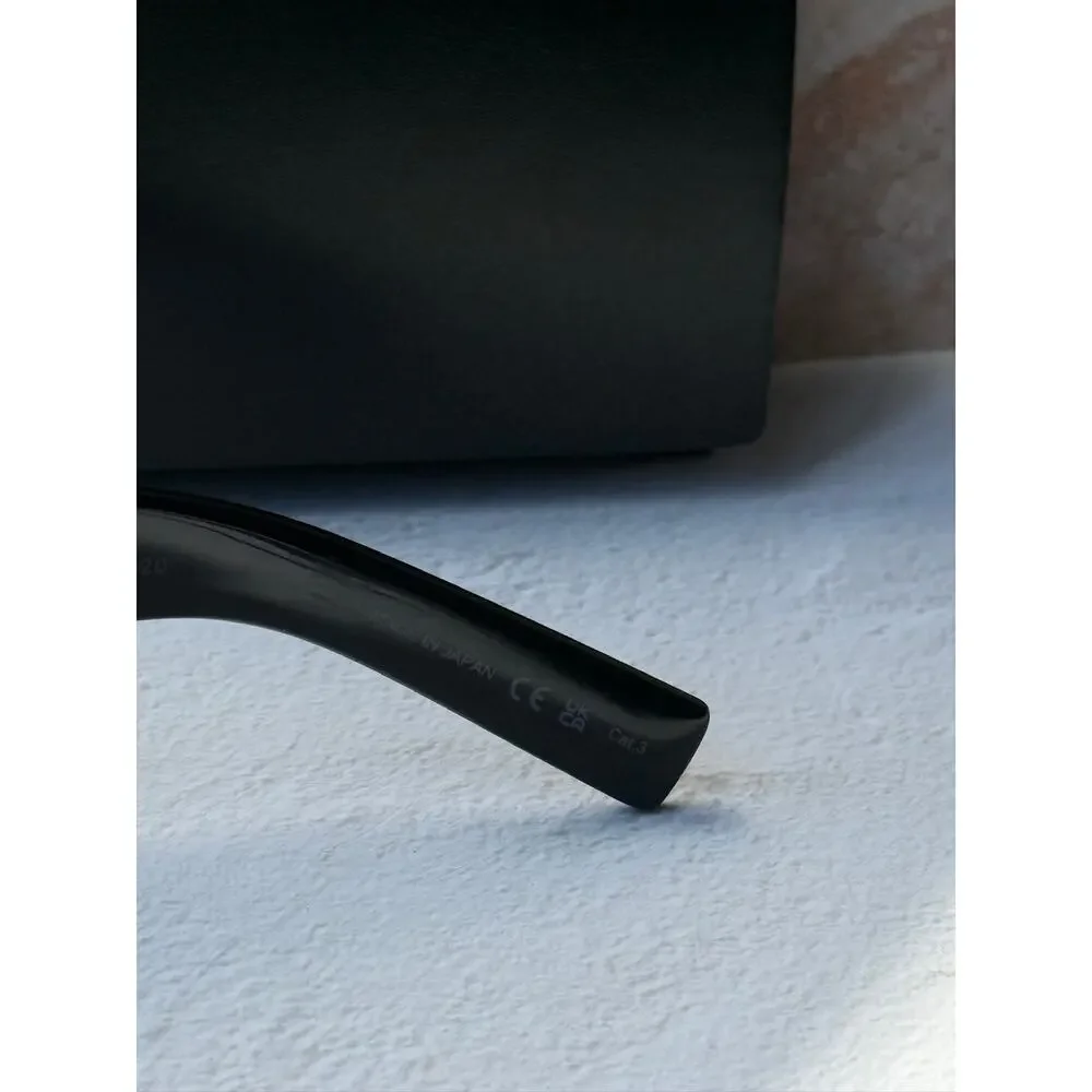 NEW Saint Laurent SL697 Unisex Sunglasses in Black - Picture 7 of 10